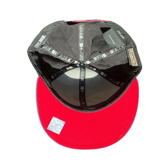 New Era 9FIFTY Snapback Trucker Hat Toronto Raptors NBA Embroidered Patches NWT - Picture 5 of 8